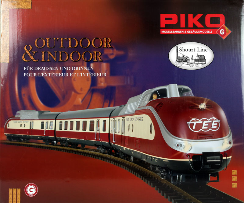 PIKO 37320 DB III TEE Trans Europ Express Diesel VT11.5 3 Unit, 2 Motors, 2 Locos, 1 passenger Car