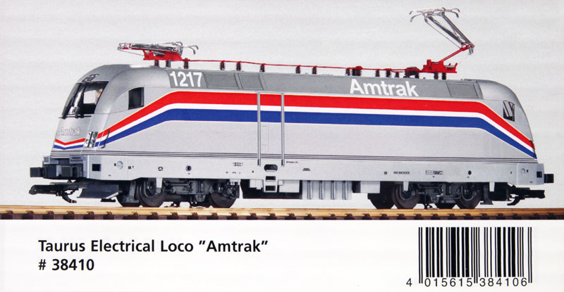 PIKO 38410 LGB G SCALE Amtrak Electric Loco
